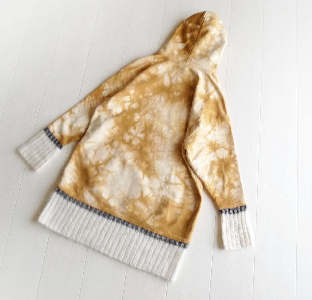 ■専用■美品 3.1 フィリップリム リブニット使いタイダイ柄のロングパーカー 美品 3.1 フィリップリム リブニット使いタイダイ柄のロング