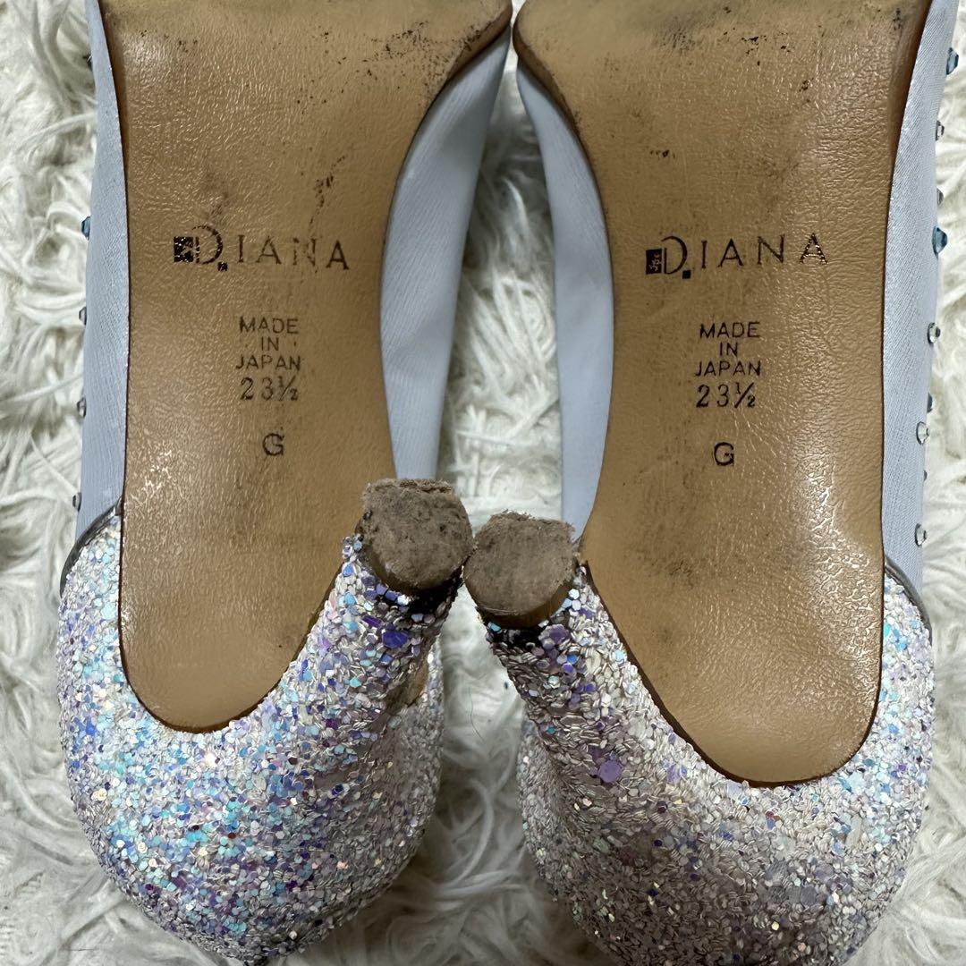 希少 レア DIANA×アナ雪 ビジュー グリッターパンプス エルサ