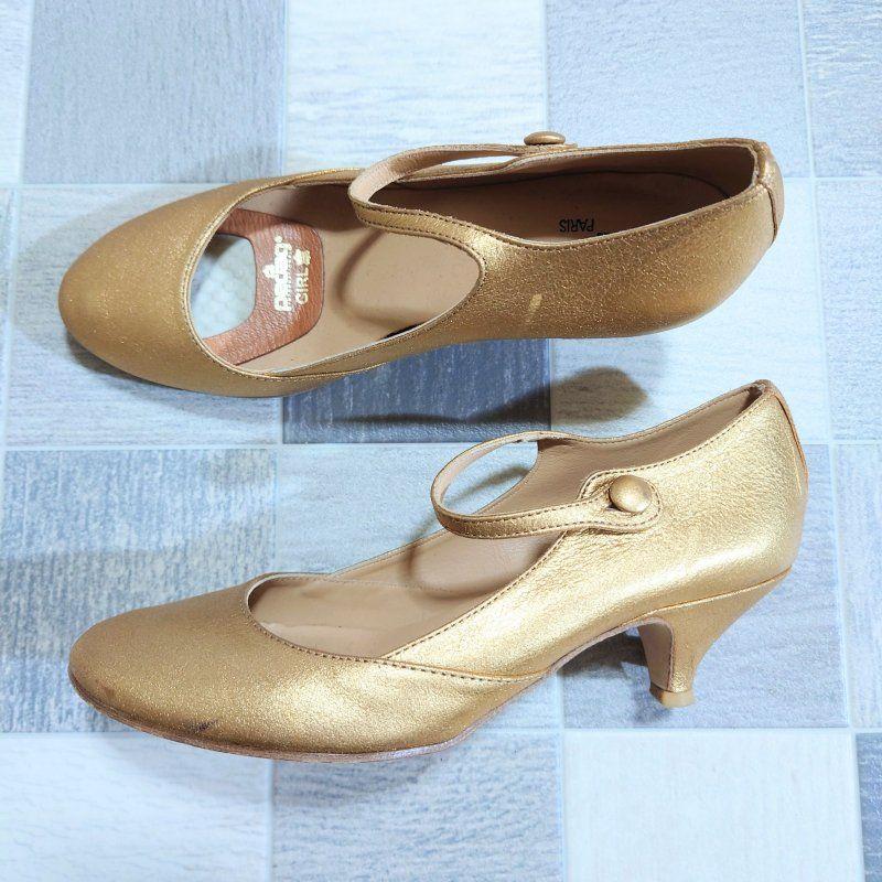 repetto ストラップ ヒール パンプス メリージェーン ゴールド 37 - メルカリ repetto ストラップ ヒール パンプス メリージェーン ゴールド 37 - メルカリ
