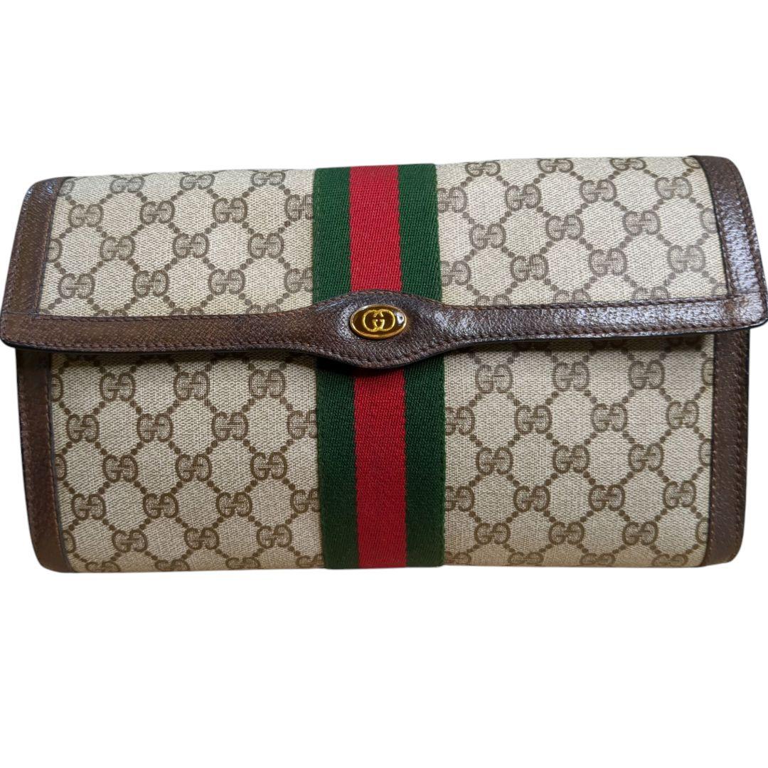 ✨️GUCCI シェリーラインGGスプリーム インターロッキング クラッチバッグ