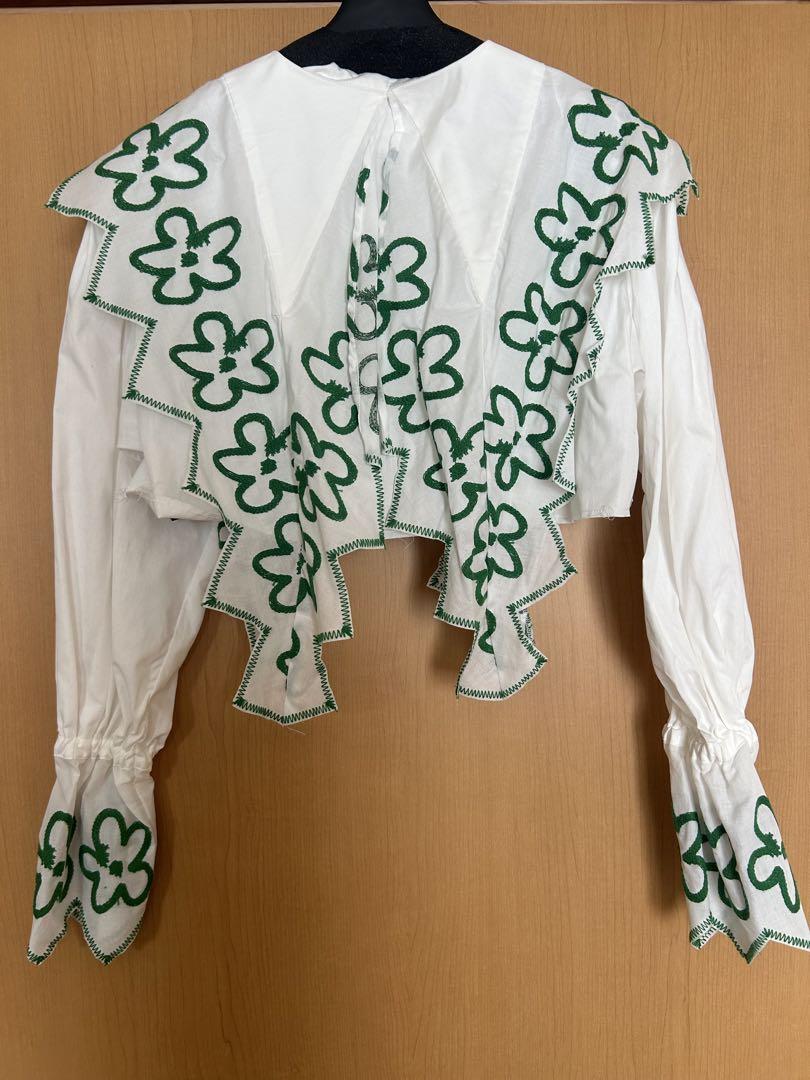 UNIONINI blouse flower / White / M 大人 UNIONINI blouse flower / White / M 大人