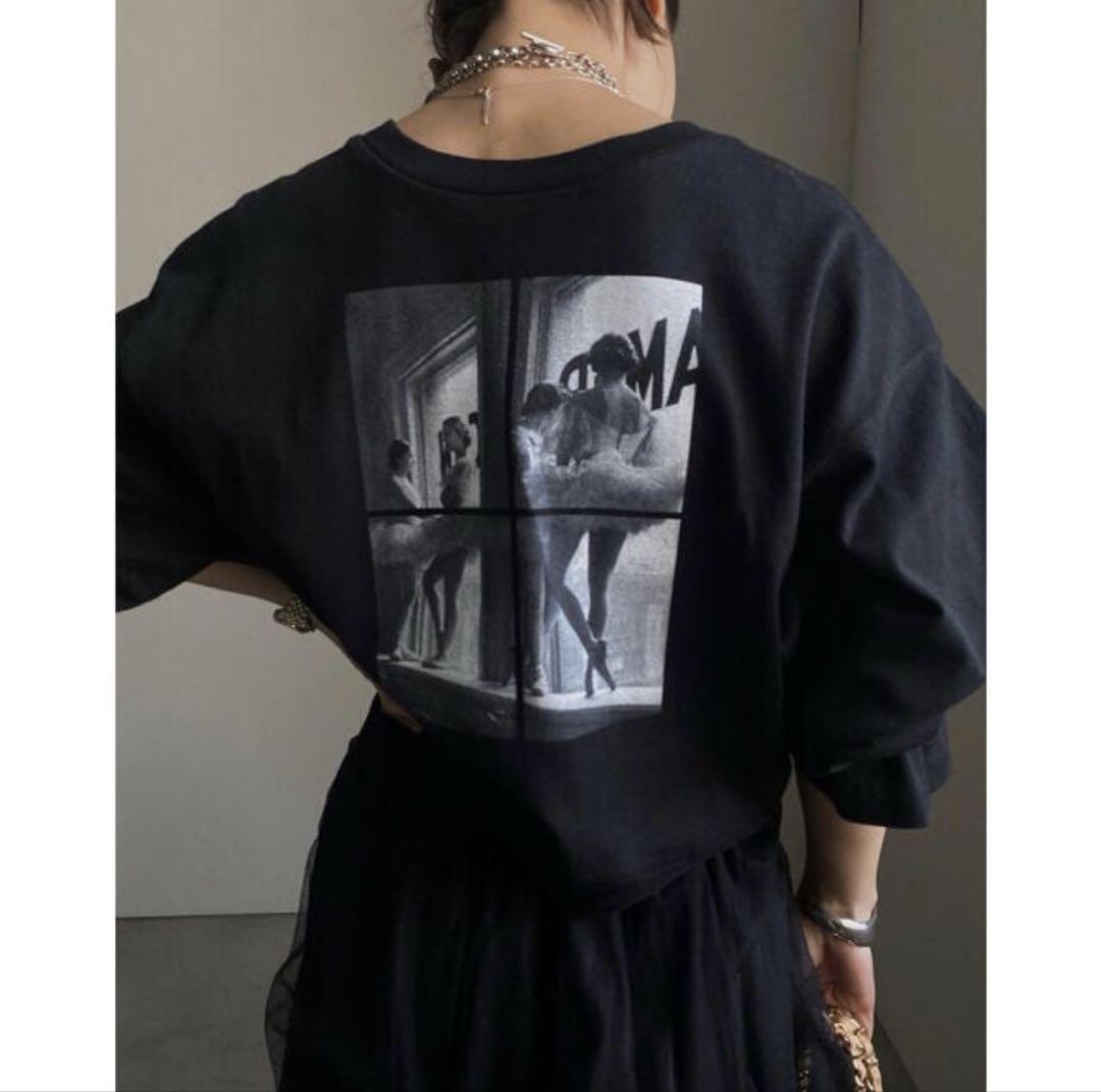 Ameri（アメリ）の「LIFE BALLERINA PUFF LONG TEE（Tシャツ