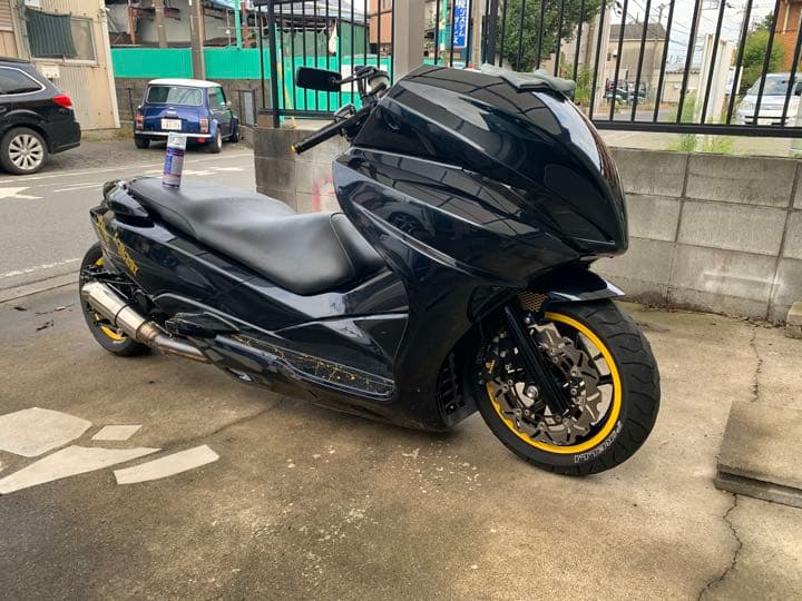 【新春SALE】ホンダ フォルツァ フルカスタム ローダウン ロンホイ カスタム費用OO万円！？ エンジン確認動画有 返納書有り 現状販売 大阪