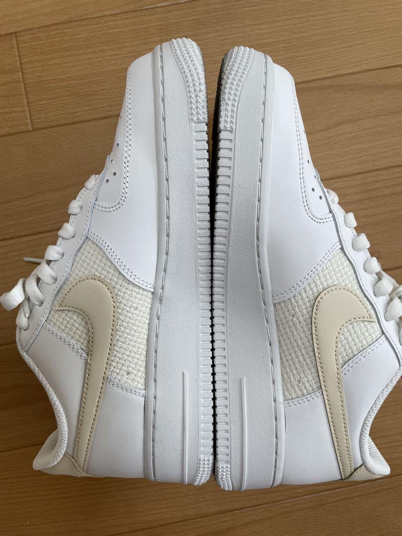 NIKE ナイキ　エアフォース1 ホワイト　ベージュ　24.5センチ　美品