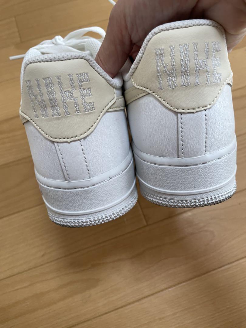 NIKE ナイキ　エアフォース1 ホワイト　ベージュ　24.5センチ　美品