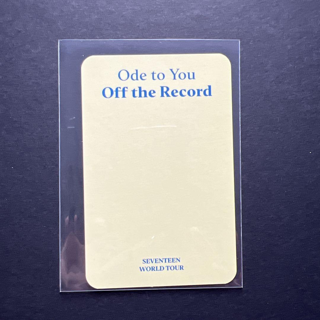 Ode to You Blu-ray 初回限定版 スングァン トレカ 付き SEVENTEEN WORLD TOUR 'ODE TO YOU' IN SEOUL ＜日本仕様＞(Blu