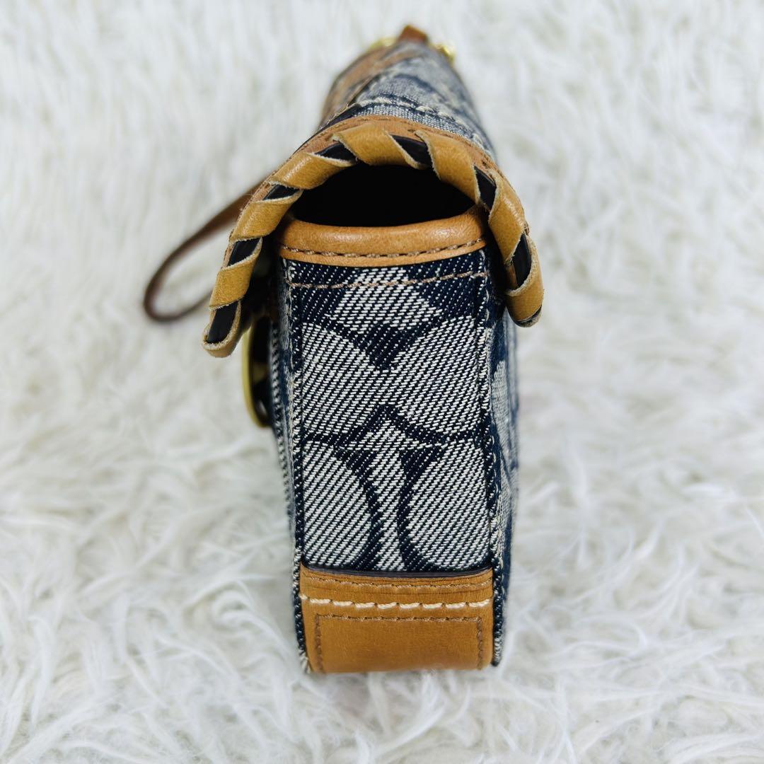 COACHコーチ　フローラル　デニム　　シグネチャー　フラワーバッグポーチ COACHコーチ フローラル デニム シグネチャー フラワーバッグ