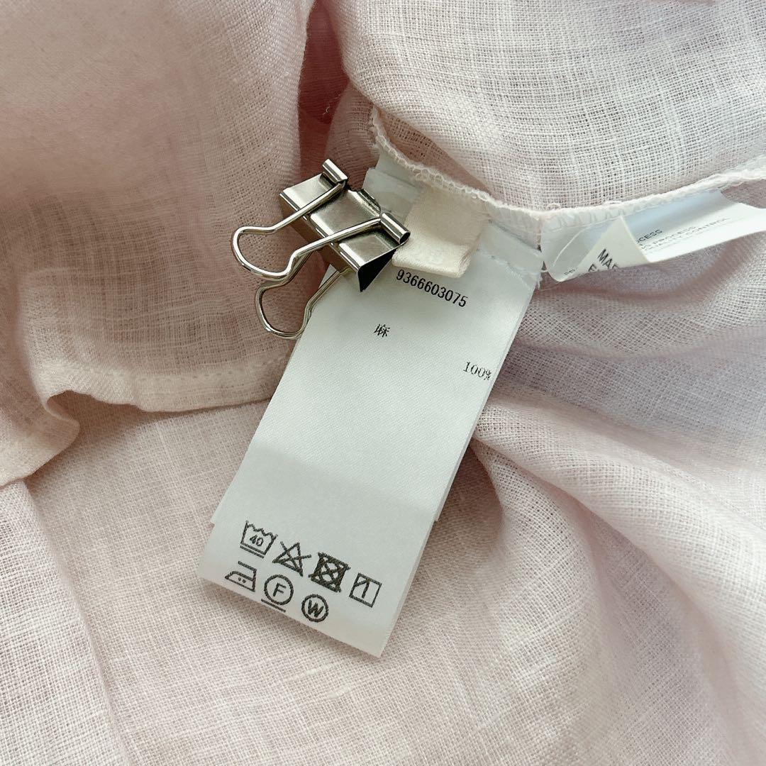 ★美品★120%LINO ブルガリア製　ワイドシルエット半袖リネンシャツ ☆美品☆120%LINO ブルガリア製 ワイドシルエット半袖リネン