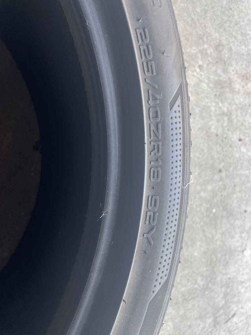 225/40R18 4本　バリ山 ハンコック 19年製　ドリケツにも