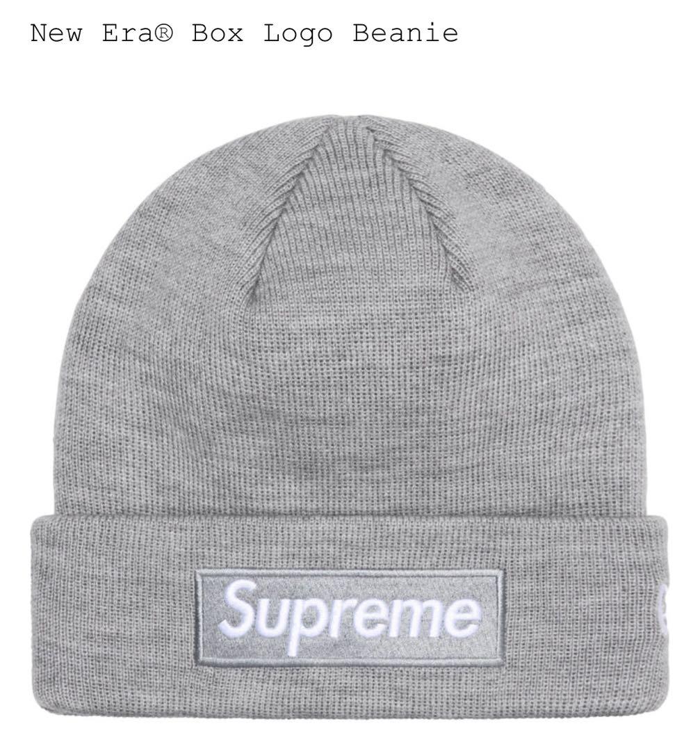 Supreme New Era Box Logo Beanie GreyΩ
