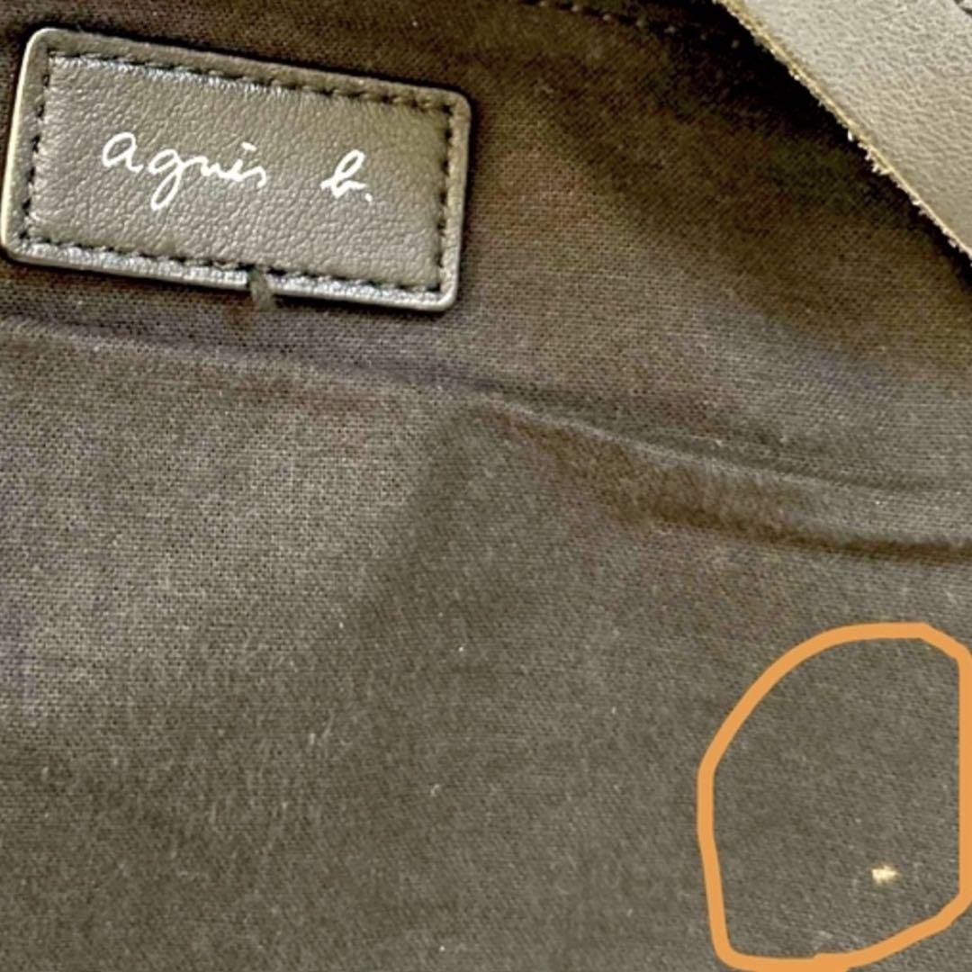 アニエスベー agnes b. PETER ショルダーバッグ　レザー　牛革　黒