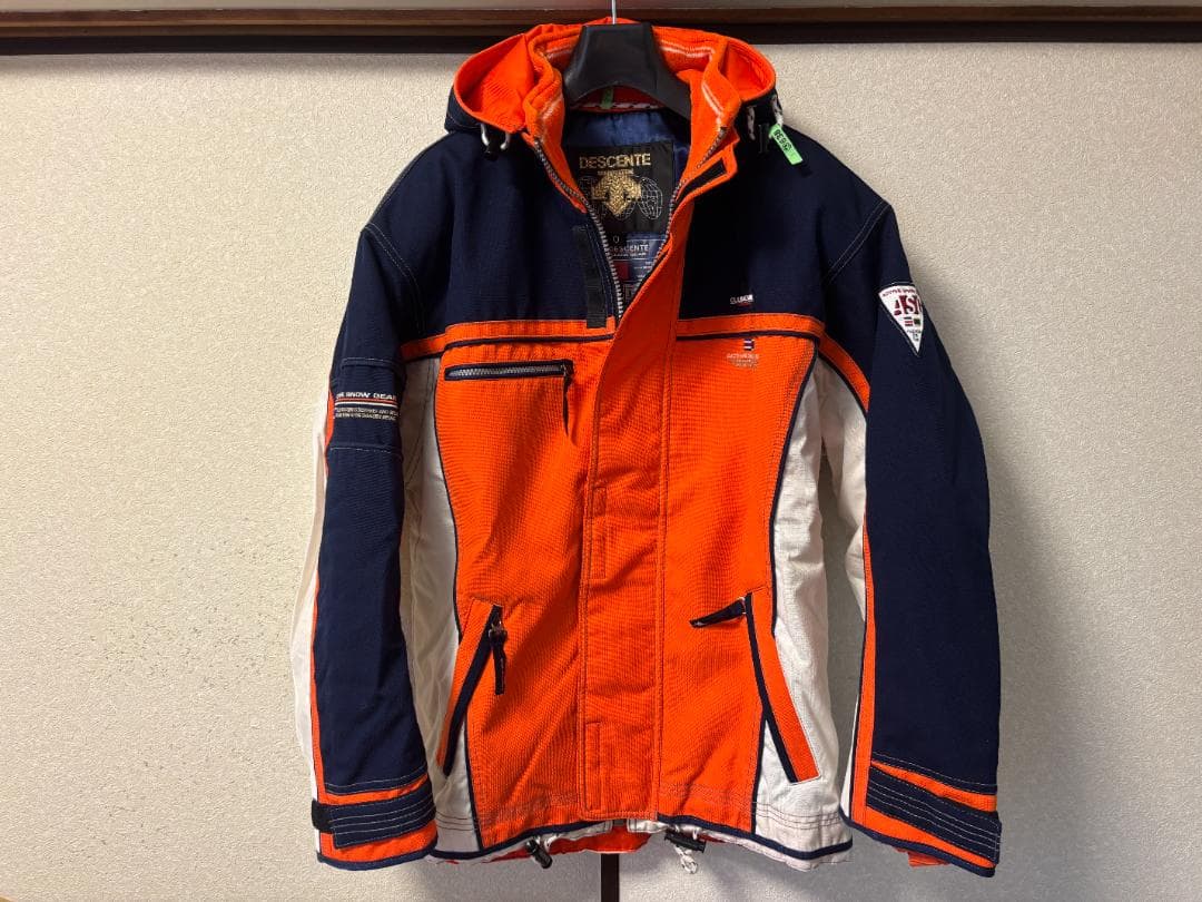DESCENTE スキー スノーボードウェア オレンジ ネイビー サイズOXL LL DESCENTE