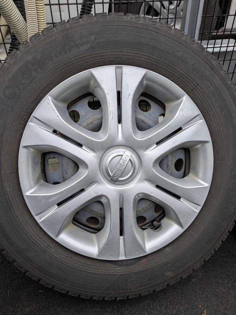 185/70R14 E12　ノート　スチールホイール　スタッドレスタイヤ