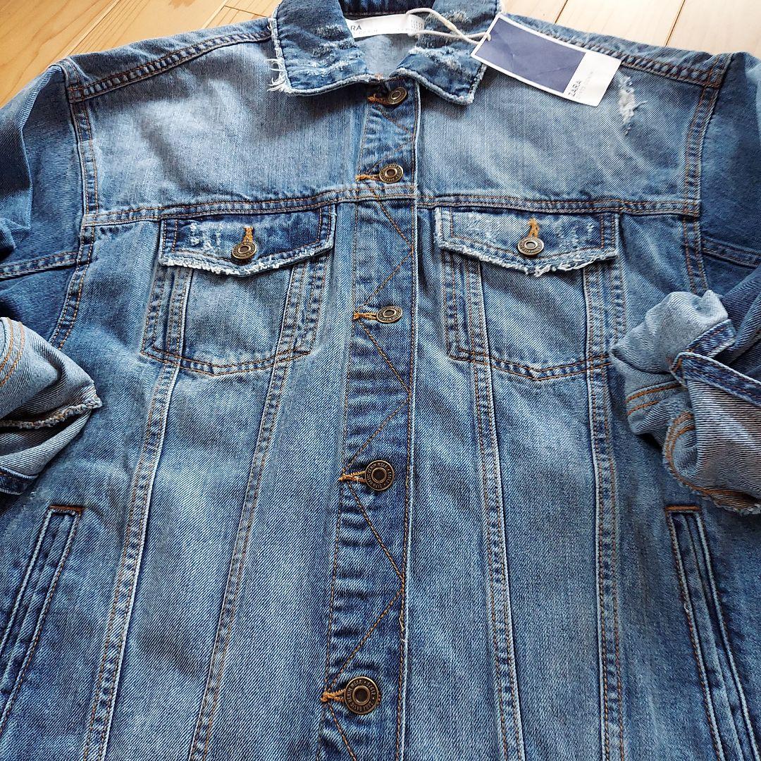 ZARA ザラ デニムジャケット Gジャン オーバーサイズ ブルー ZARA ザラ デニムジャケット Gジャン オーバーサイズ ブルー
