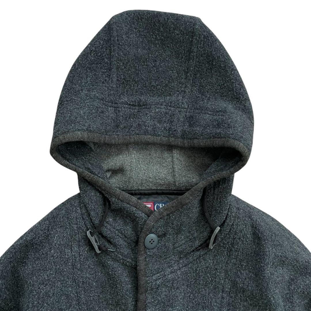 CHAPS チャップス 90s フード付き コート ウール ジャケット グレー CHAPS チャップス 90s フード付き コート ウール ジャケット グレー