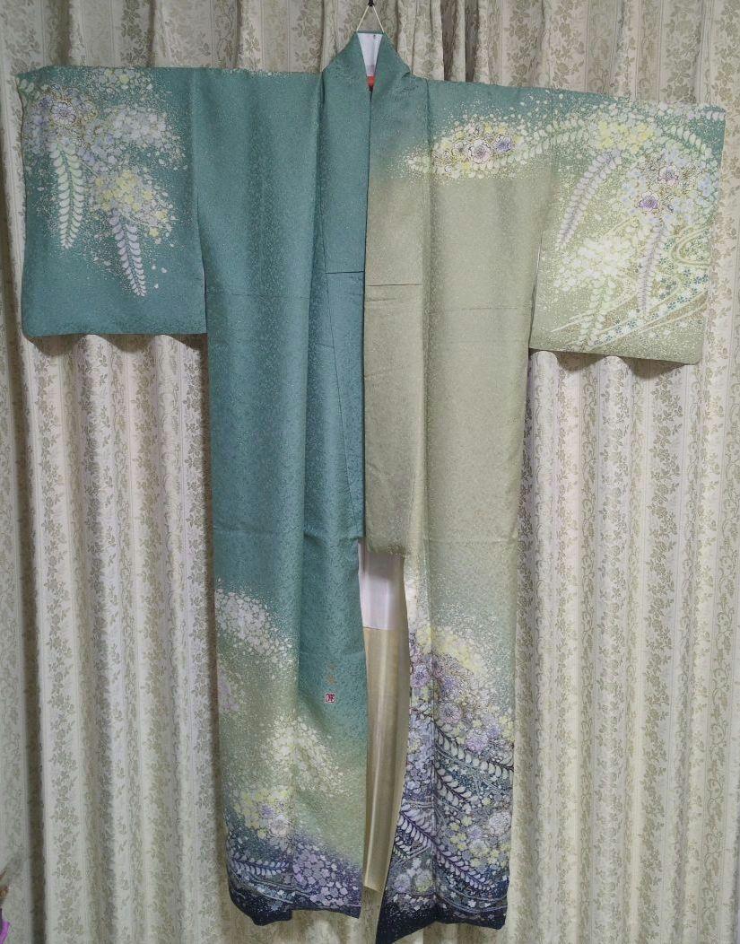 辻が花着物　作家　吉乃一廉　正絹