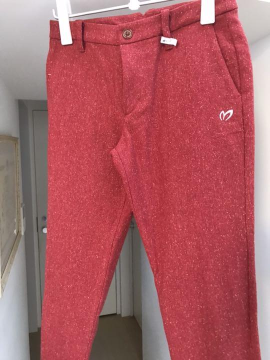 パーリーゲイツ　レディース　ゴルフパンツ　冬用　小柄な男性も