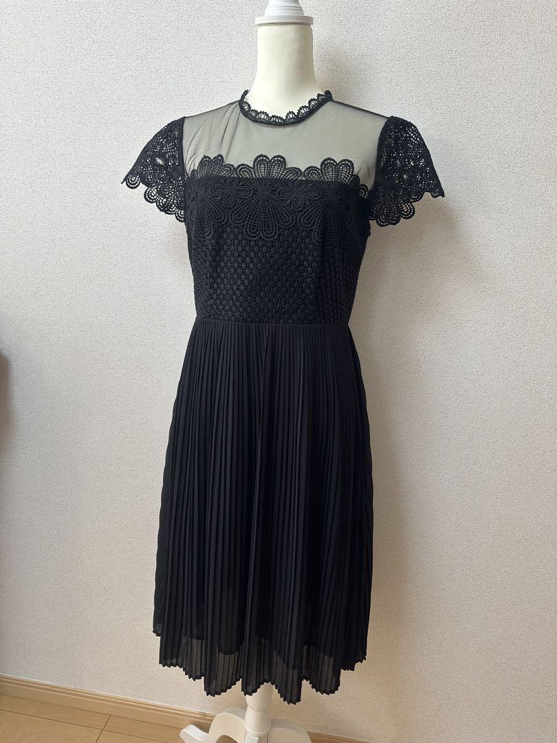 【2025年製 新品】 ZARA】ザラ ブラック L ドレス ワンピース シアー レース スーツ・フォーマル・ドレス
