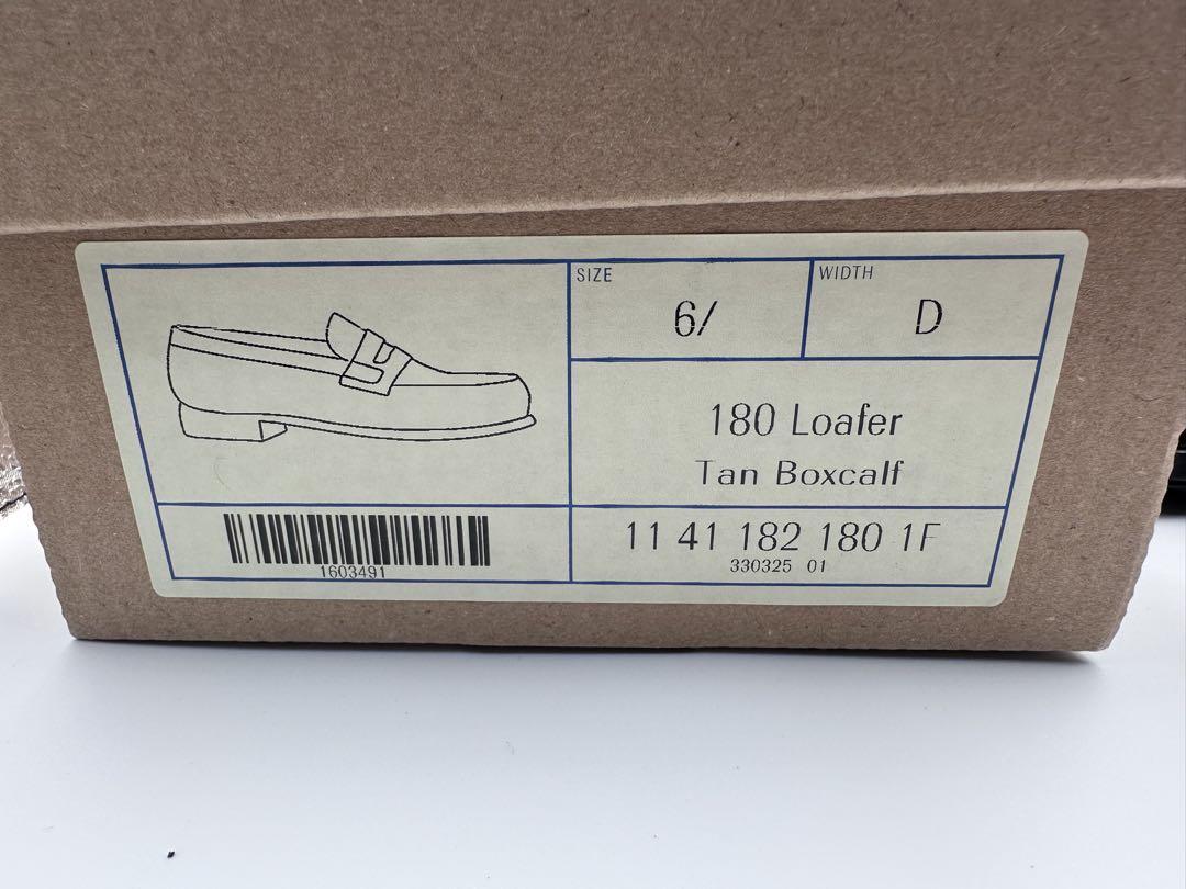 靴 J.M. WESTON 180 Loafer Tan Boxcalf 6/D