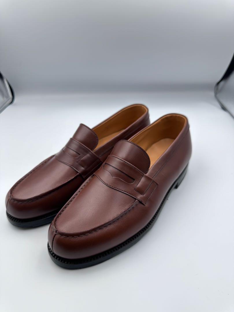 靴 J.M. WESTON 180 Loafer Tan Boxcalf 6/D
