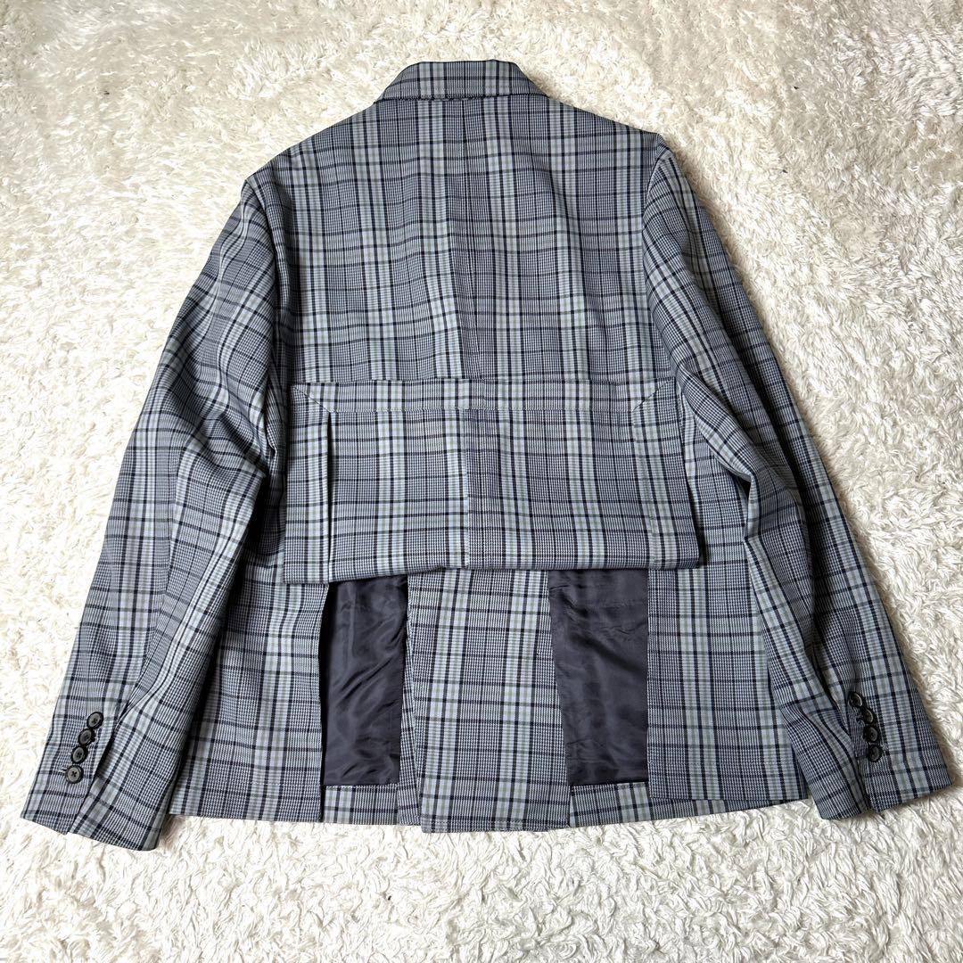 【極美品】UNITED TOKYO カジュアルダブルジャケットグレンチェック L