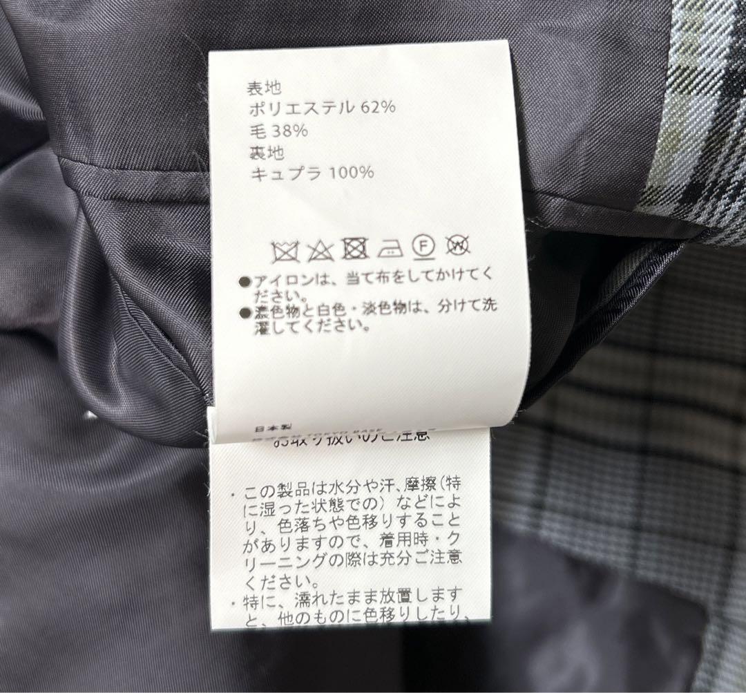 【極美品】UNITED TOKYO カジュアルダブルジャケットグレンチェック L