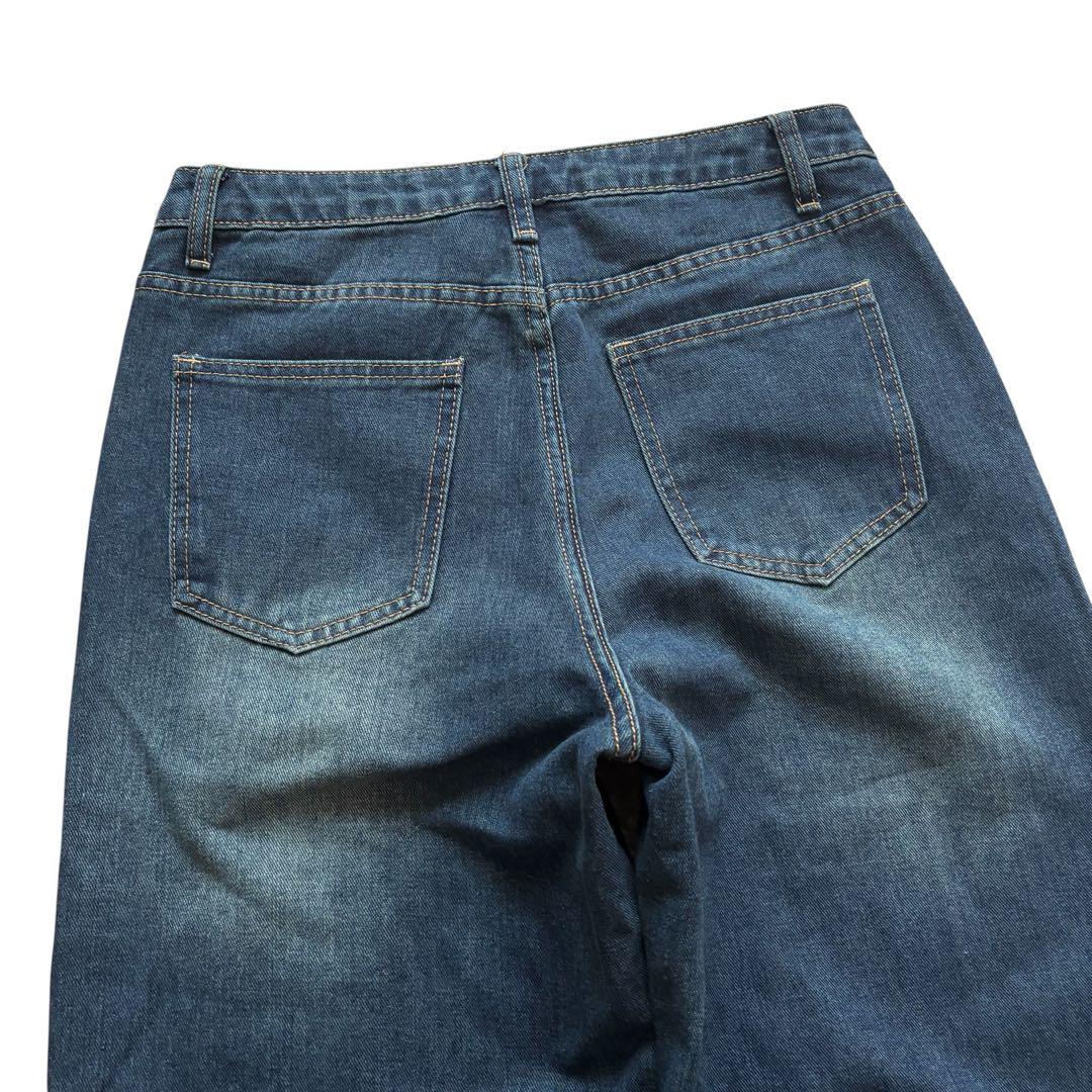 00s archive buggy wide denim fade - メルカリ