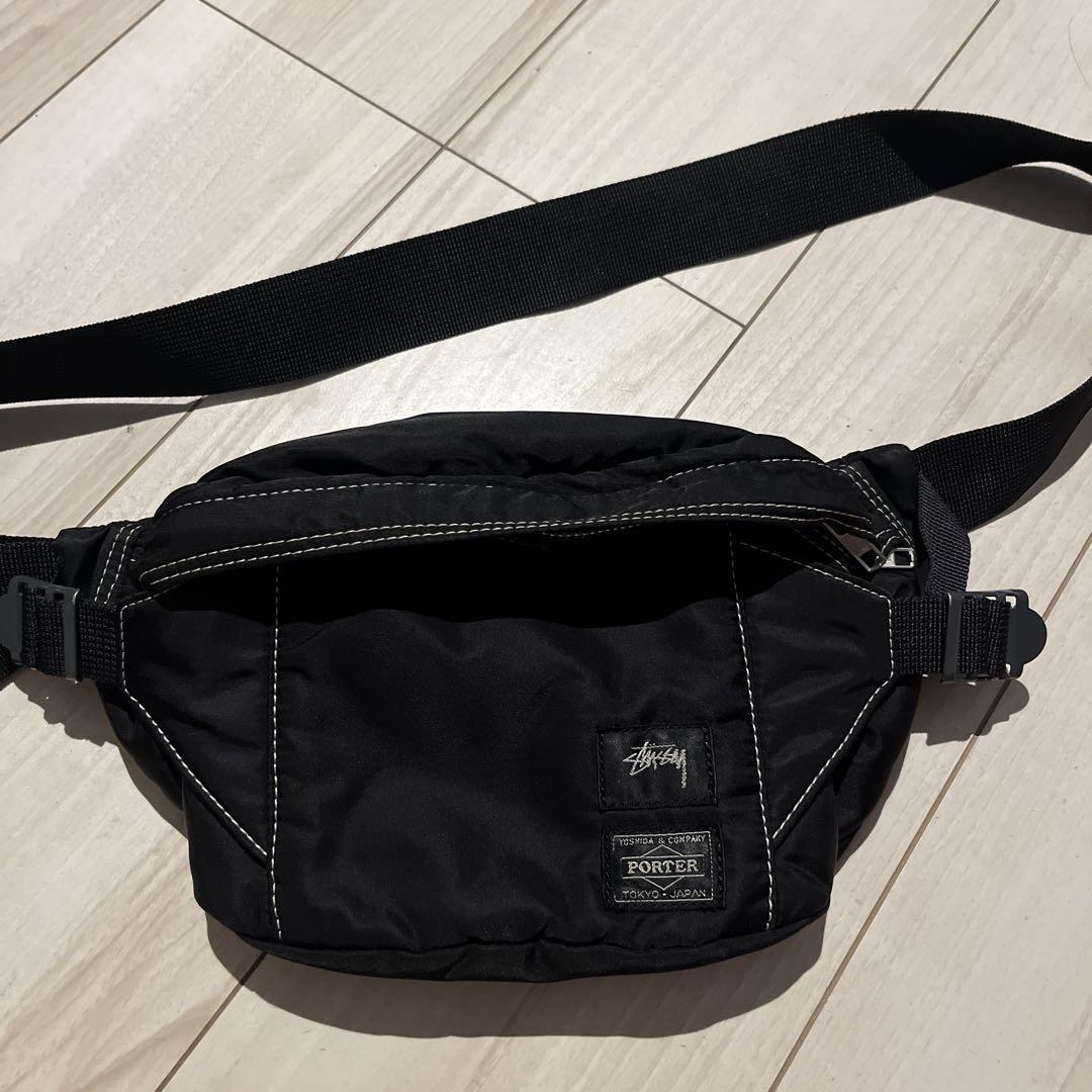 希少 Stussy PORTER ボディバッグ ブラック