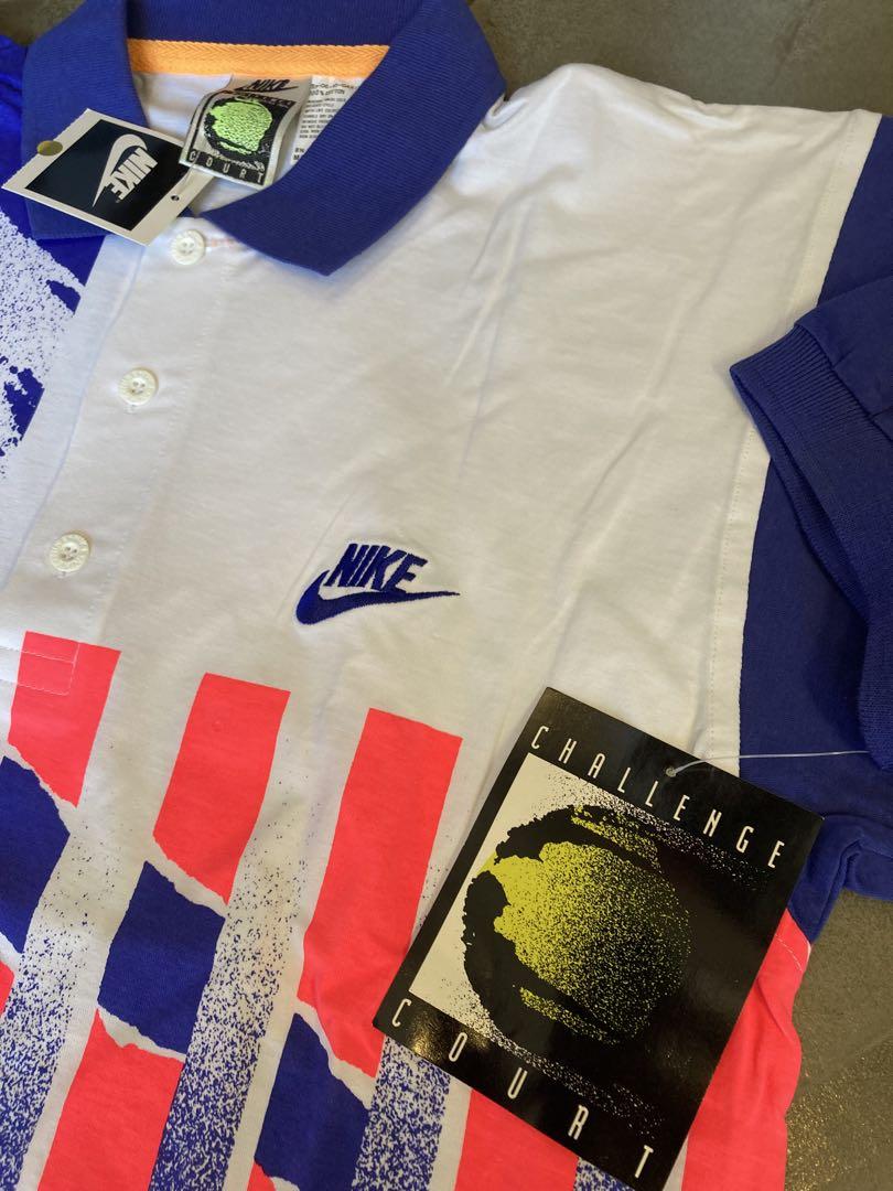 ナイキNikeデッドストックvintageポロシャツ90'sチャレンジコート デッドストックnikeナイキvintageチャレンジコート90'sポロシャツ