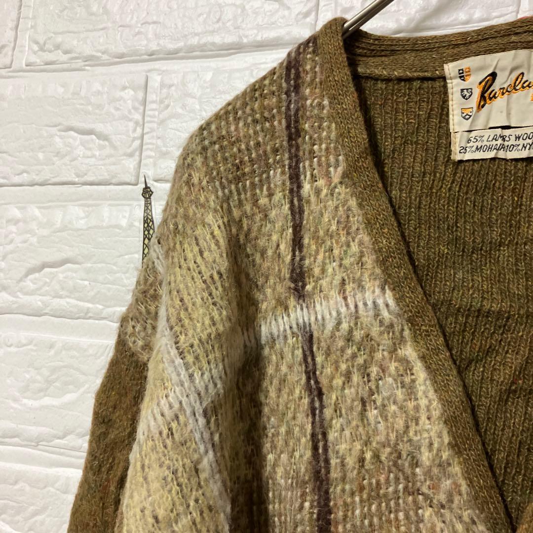 Barclay チェック柄カーディガン 【M】 レディースにも Barclay チェック柄カーディガン 【M】 レディースにも