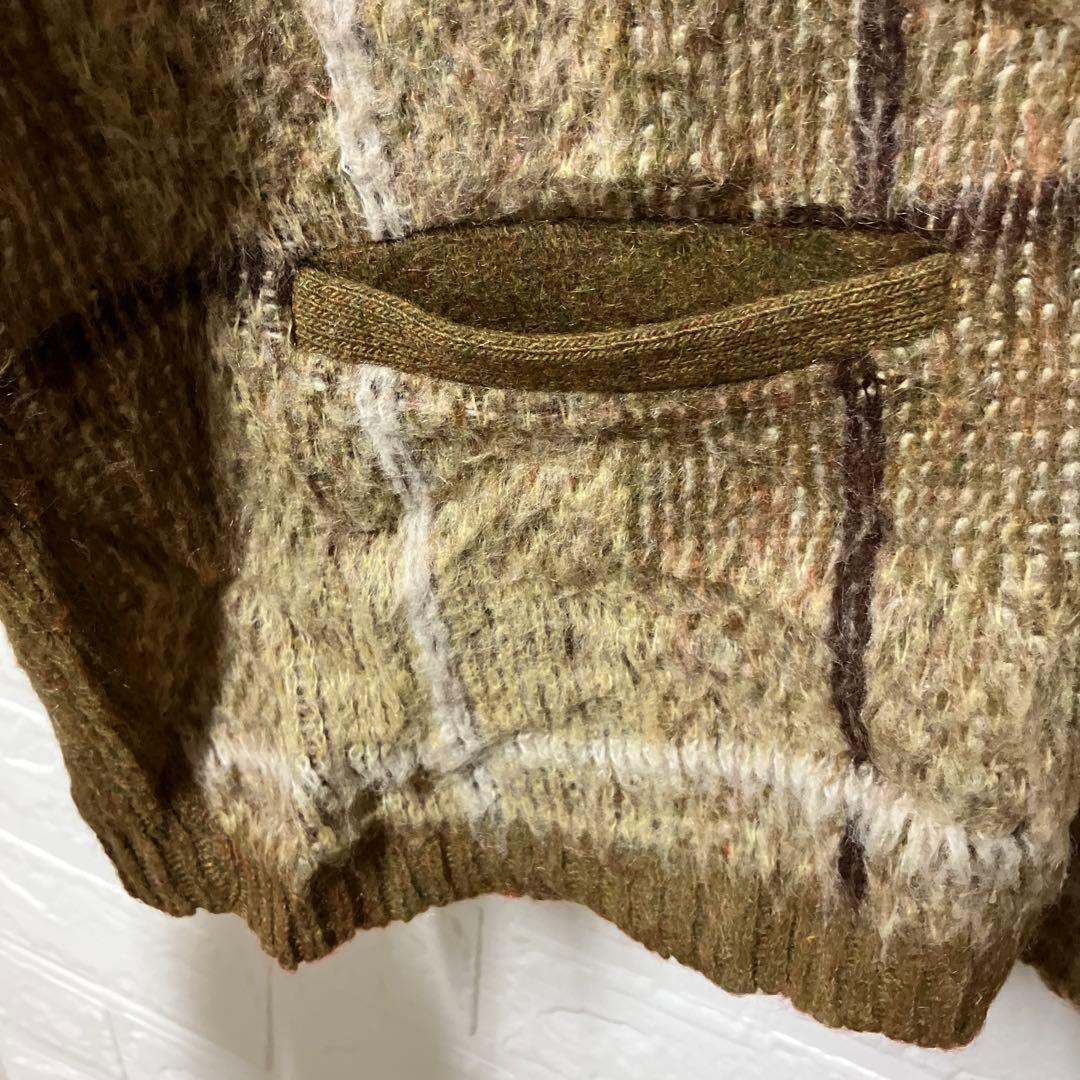 Barclay チェック柄カーディガン 【M】 レディースにも Barclay チェック柄カーディガン 【M】 レディースにも