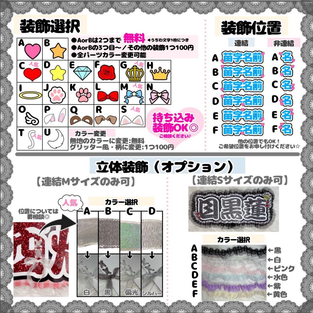 オーダー受付ページ】連結うちわ うちわ文字 文字パネル ネ