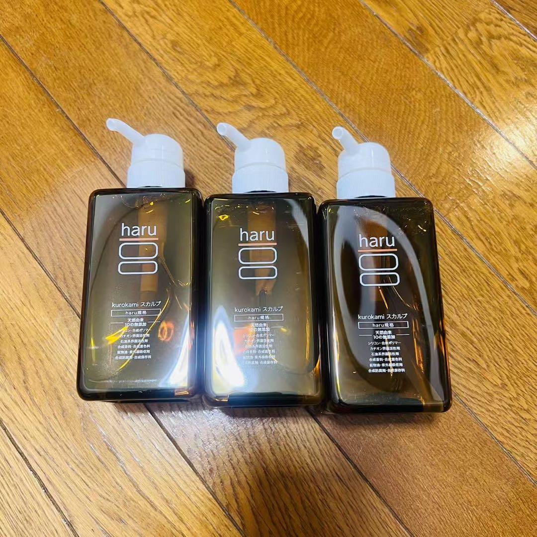 tx3877 haru kurokami スカルプシャンプー 400ml 3本