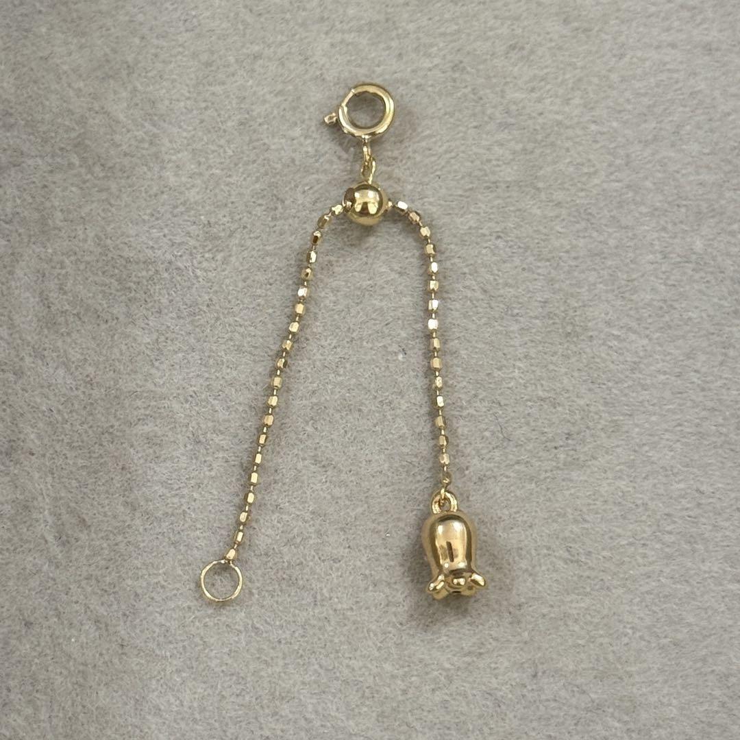 激安ブランド 留め具 K18ネックレスパーツ 18金 花 延長パーツ チェーン繋ぎ アクセサリー
