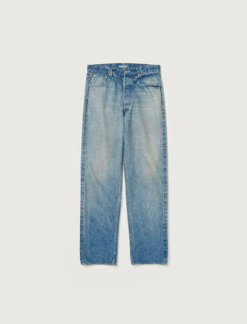 パンツ AURALEE SELVEDGE FADED HEAVY DENIM WIDE