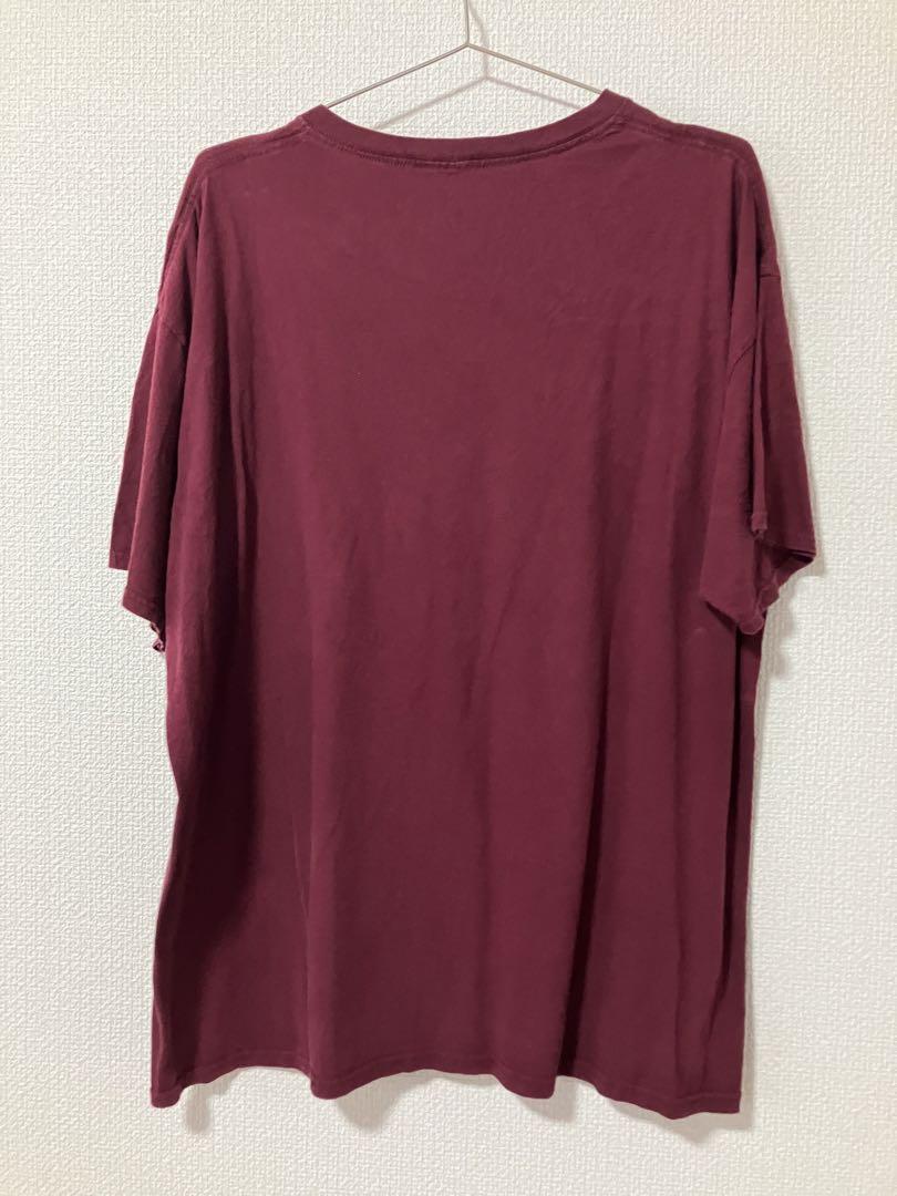 2PAC バーガンディ Tシャツ XL