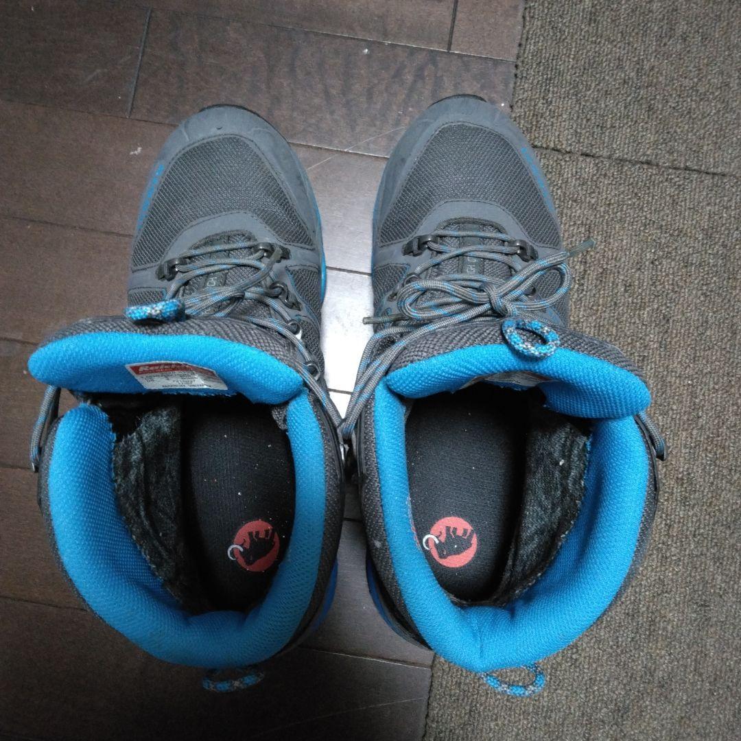 ハイカット登山靴 グレー|ブルー Vibramソール 26.5㎝MAMMUT HRDEVELOPMENT_JP