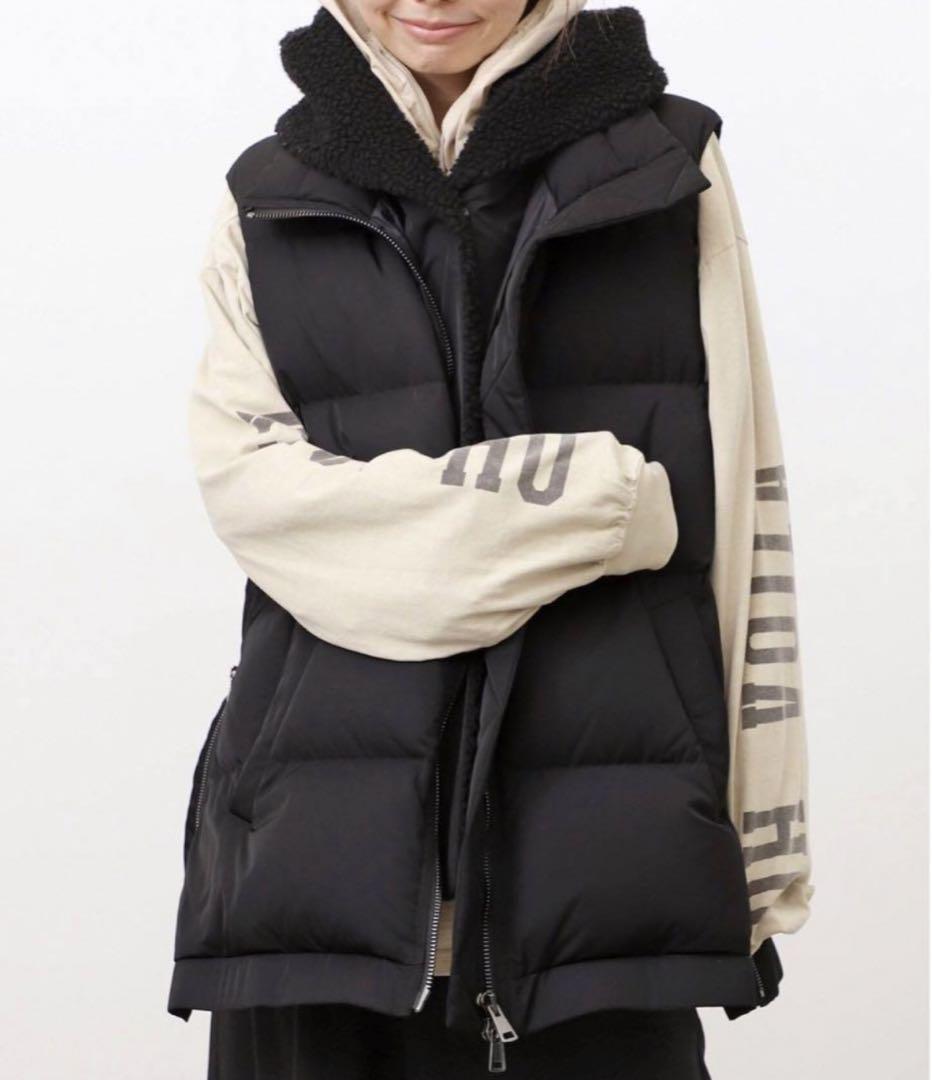 【明日までお値下げ】LOU ANDREA/ルーアンドレア 2WAY ダウンベスト LOU ANDREA/ルーアンドレア】2WAY DOWN VEST （fufu様 LOU