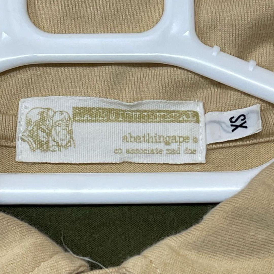 00s 美品 Y2K A BATHING APE ボーダー ポロシャツ