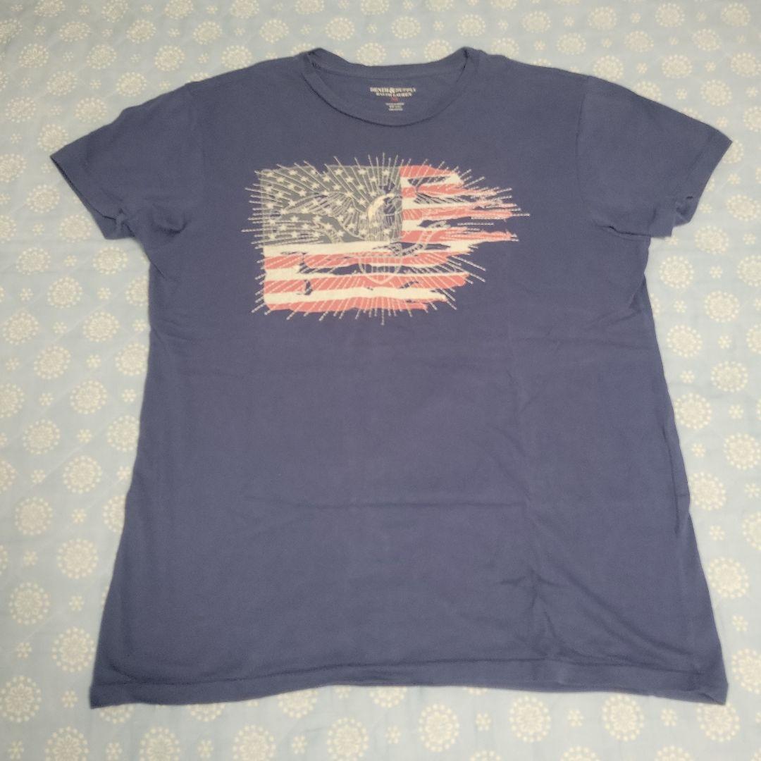 ラルフローレン アメリカ国旗 MサイズTシャツ 90s~ ポロジーンズ ラルフローレン Tシャツ 星条旗 アメリカ国旗