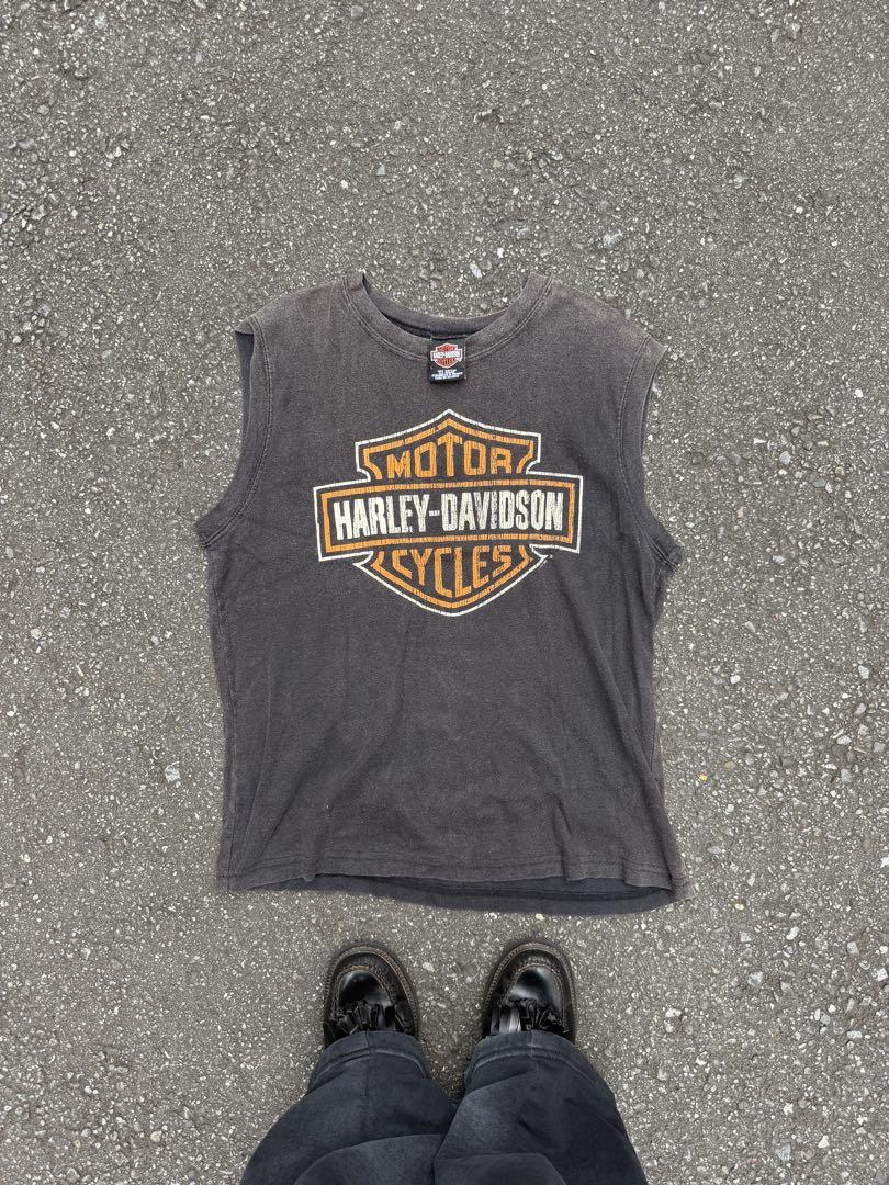 Harley-Davidson ノースリーブTシャツ ダークグレー