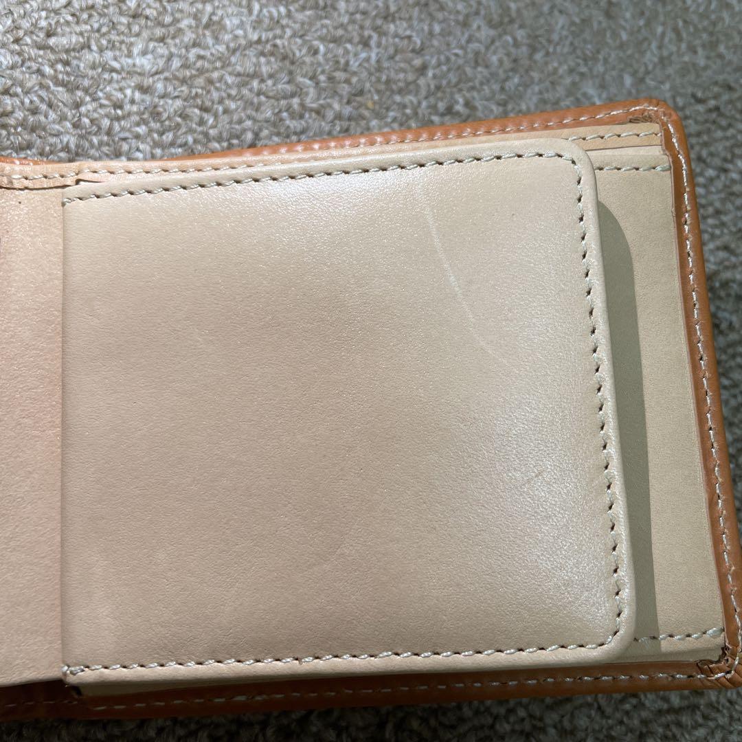 BRITISH GREEN ブライドルレザー 二つ折り財布