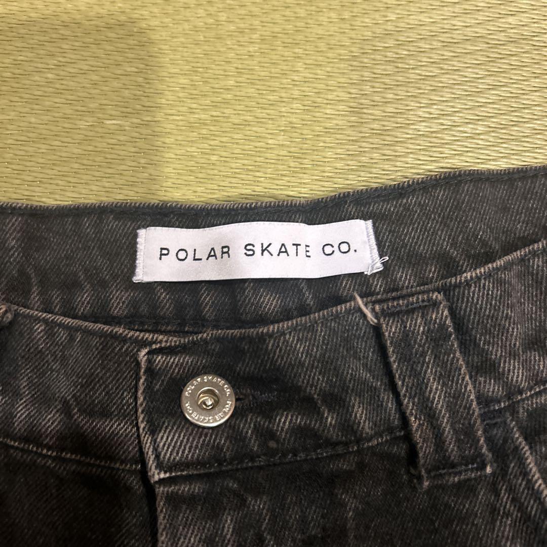 POLAR SKATE CO. ブラックデニム ワイドフィット