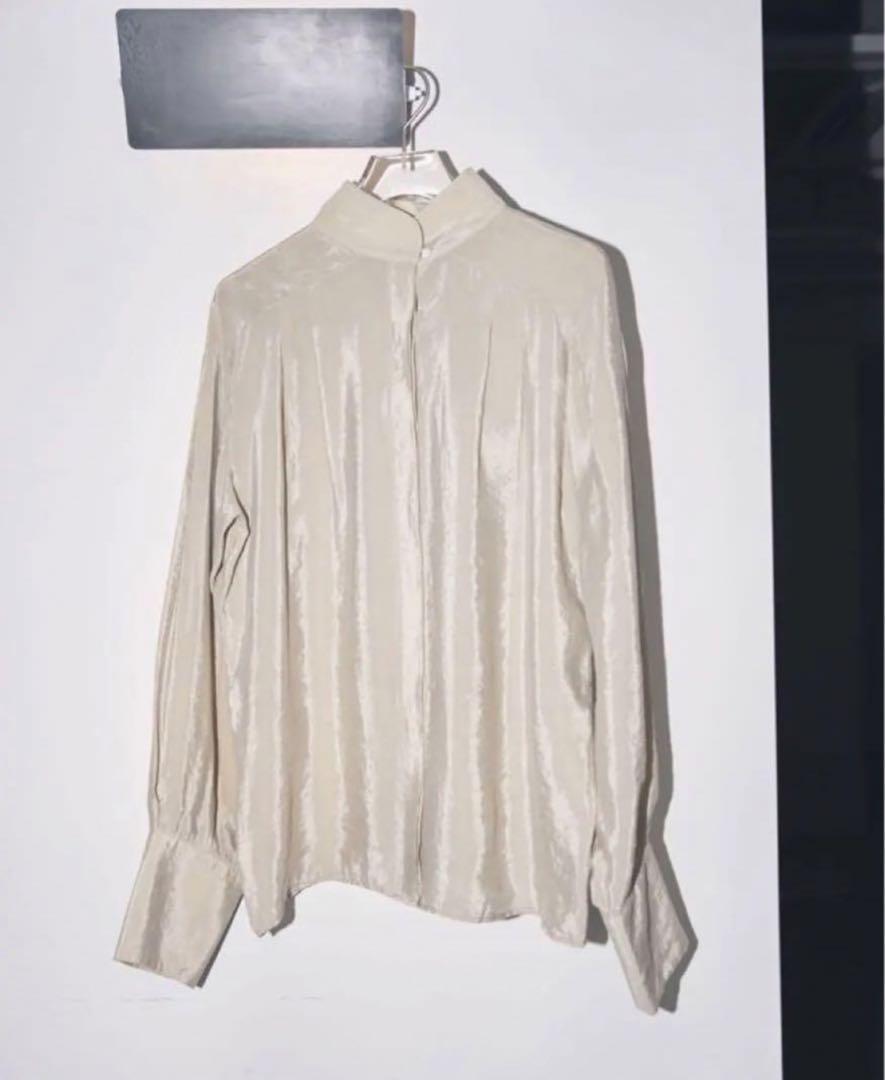 Standcollar Organdy Blouse  トゥデイフル