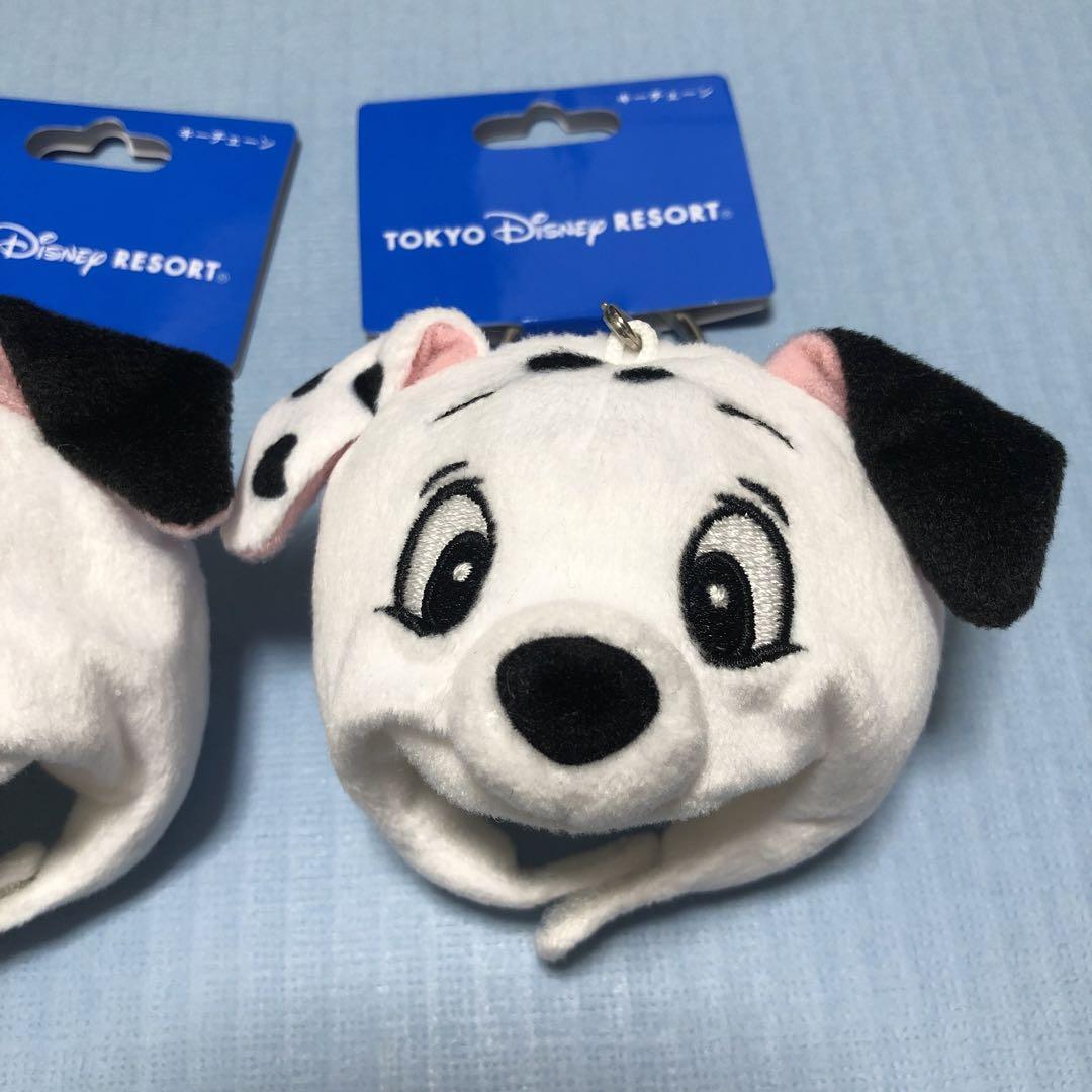 キャラクターグッズ ディズニー ダルメシアン ファンキャップ キーチェーン 2つセット キャラクターグッズ ディズニー ダルメシアン ファンキャップ キーチェーン 2つセット