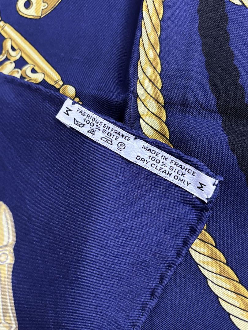 【美品】HERMES エルメス 黄金の騎士 カレ90 タグ付き スカーフ シルク
