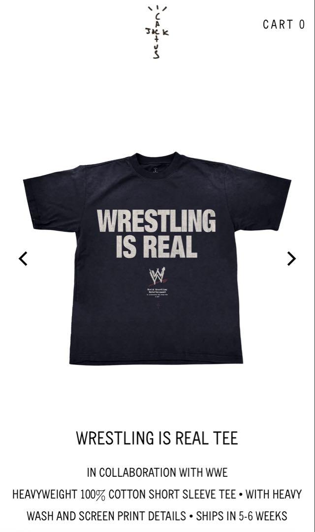 travis scott x WWE Tシャツ Lサイズ