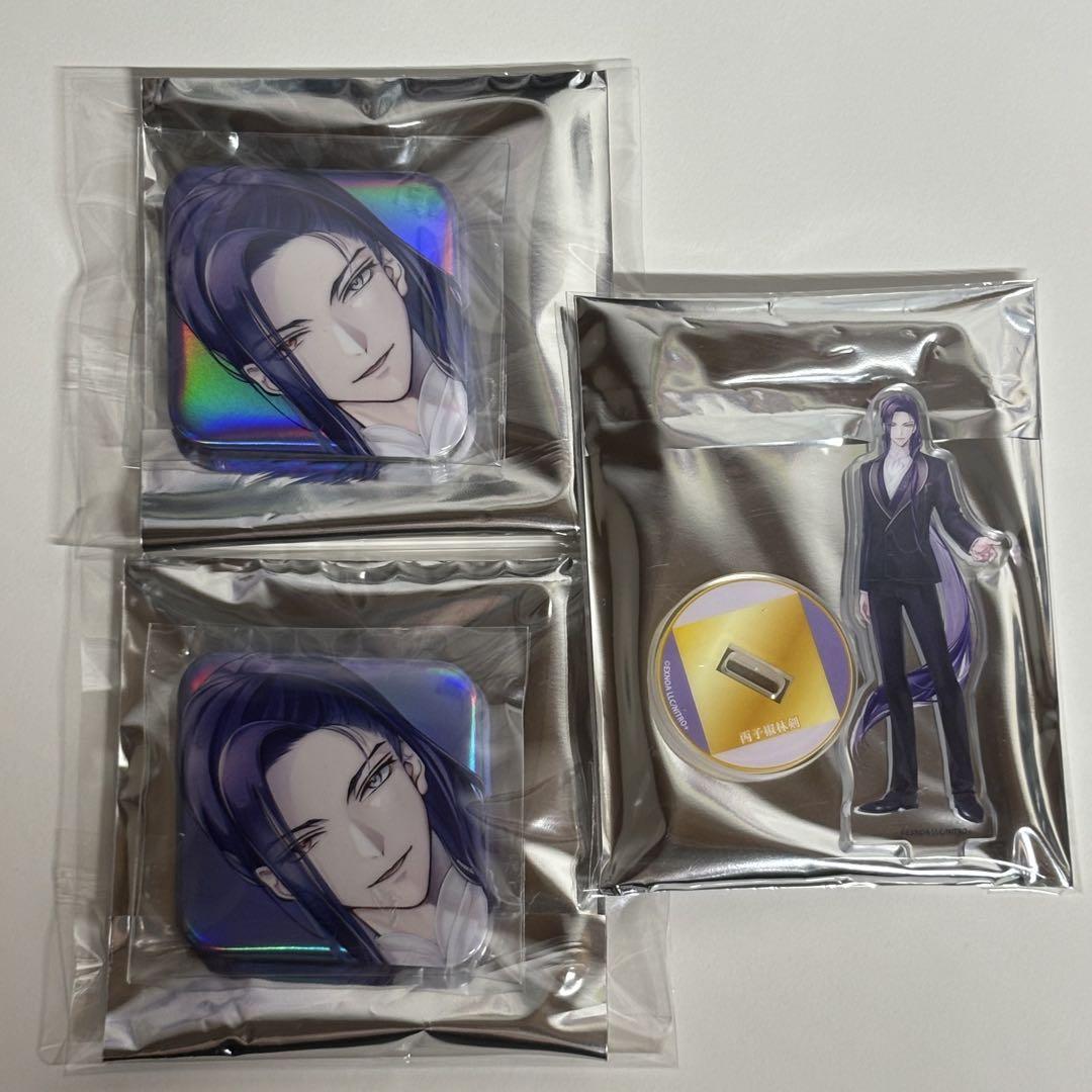 刀剣乱舞 大本丸博 丙子椒林剣 スクエア缶バッジ 祝装 ミニ