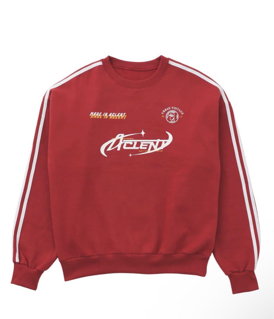 トップス ACLENT Double line uniform sweat shirt