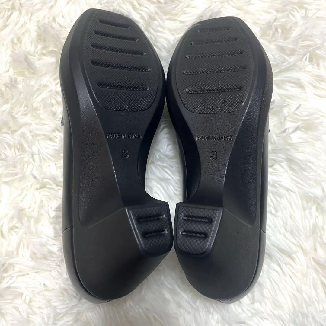 【新品】リゲッタ　パンプス　ローファー　スクエアトゥ　S(22〜22.5) 黒